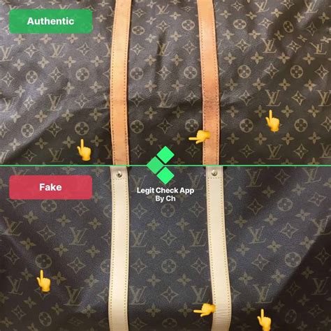 real vs fake louis vuitton duffle bag|how to check if louis vuitton is real.